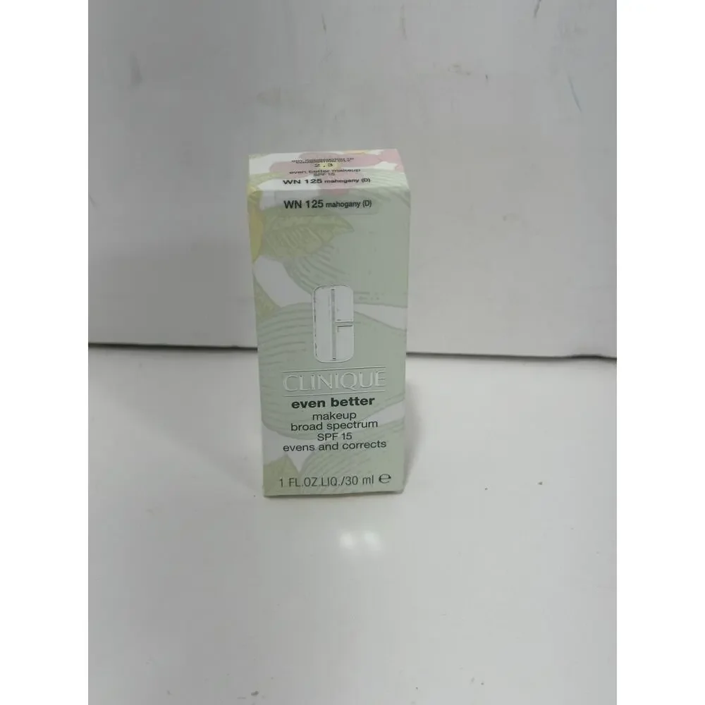 Clinique‎ Even Better Makeup Foundation SPF15 Mahogany WN125 Broad Spectrum NEW